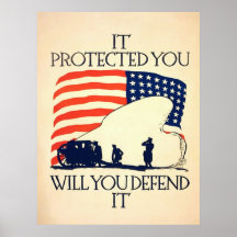 It Protected You ~ Vintage World War 1. Posters