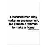 It Takes a Woman quote Post Cards