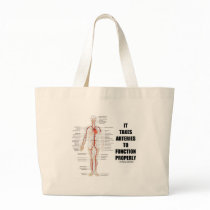 It Takes Arteries To Function Properly (Artery) Canvas Bag