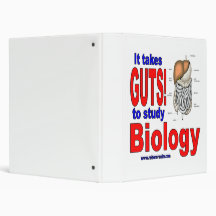 It Takes GUTS to Study Biology 3 Ring Binders