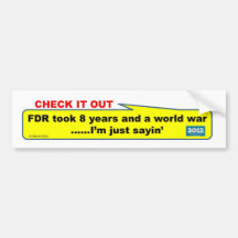 It Takes Time To Rebuild A Healthy Economy Bumper Sticker