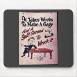 It Takes Weeks To Make A Gauge Mousepad