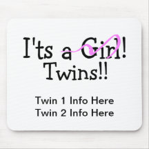 It Twins Girl Twins Mouse Pad