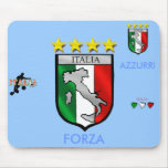 italia 4 stars world champions soccer gifts mousepad