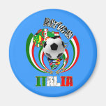 Italia Africa Soccer Italy flag Soccer Ball Gifts Refrigerator Magnets