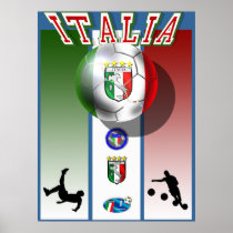 Italia artwork calcio world cup soccer sports posters