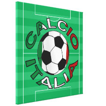 Italia Calcio Italy Football Gallery Wrapped Canvas