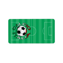 Italia Calcio Italy Football Custom Address Labels