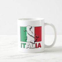 Italia Flag Land Coffee Mugs