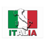 Italia Flag Land Post Cards