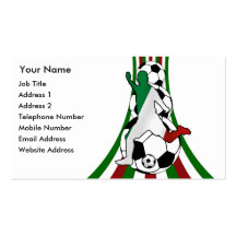 italia, football soccer coach business cards
