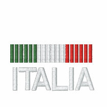 Italia Italy Embroidered zip Hoodie