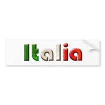 Italia logo gifts for Italians and Italy lovers Bumper Stickers