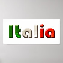 Italia logo gifts for Italians and Italy lovers Print