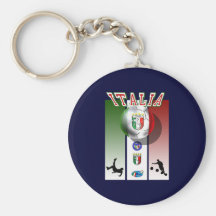 Italia poster artwork for calcio lovers globally keychains
