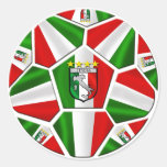 Italia soccer ball Italian flag of Italy panels Stickers