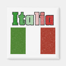 Italia Vintage Flag Fridge Magnets