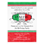 Italian Bambino (D) Birthday Party Invitation