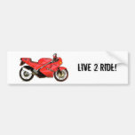 Italian Bike in Red Bumper Sticker