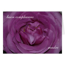 Italian Birthday Card For Mother