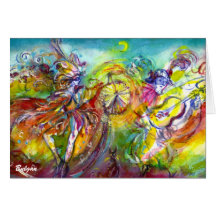 ITALIAN CARNIVAL / Dance,Music,Theatre Greeting Card