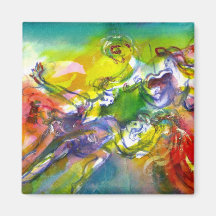 ITALIAN CARNIVAL / Dance,Music,Theatre Fridge Magnets