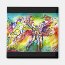 ITALIAN CARNIVAL / Dance,Music,Theatre Fridge Magnet