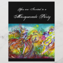 ITALIAN CARNIVAL Masquerade Ball,Dance and Music Flyers