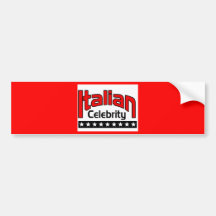 Italian Celbrity Bumper Sticker