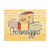 Italian Cheese Recipe Card Postcards
