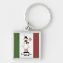 Italian Chef #4 Keychain