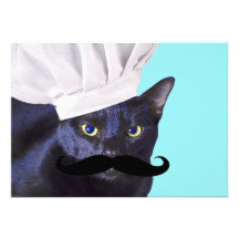 Italian Chef, Black Cat Personalized Announcement