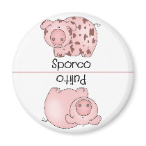Italian Clean Dirty Dishwasher Magnet Pig magnets