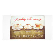 Italian coffee photo card