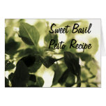 Italian Cooks! Sweet Basil, Recipe Cards, Labels