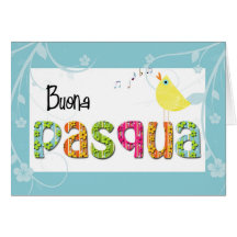 Italian easter greeting card