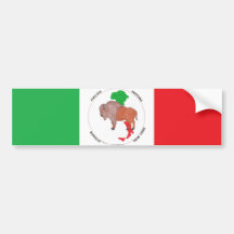 Italian Festival Standing Buffalo Bumper Sticker