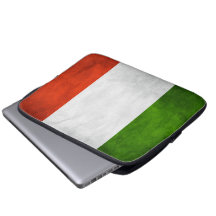 Italian Flag Black Neoprene Laptop Sleeve Italia