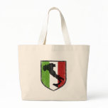 Italian Flag Crest Boot Medieval Canvas Bag