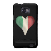 Italian Flag In A Heart Samsung Galaxy S Covers