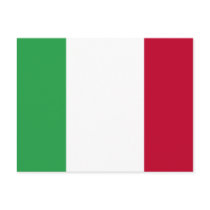 ITALIAN FLAG POSTCARD
