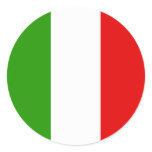 Italian Flag Stickers