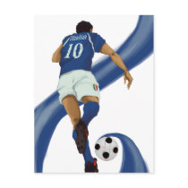 italian football gifts for Azzurri soccer fans Postcards