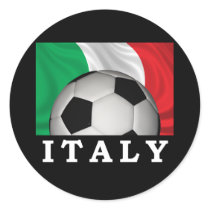 Italian Football Round Sticker