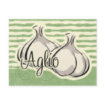 Italian Garlic Recipe Card Postcard