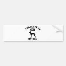 Italian Greyhound Bumper Sticker
