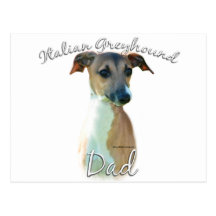 Italian Greyhound Dad 2 Postcards
