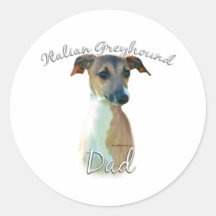 Italian Greyhound Dad 2 Sticker