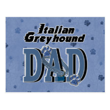 Italian Greyhound DAD Postcards