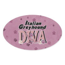 Italian Greyhound DIVA Sticker